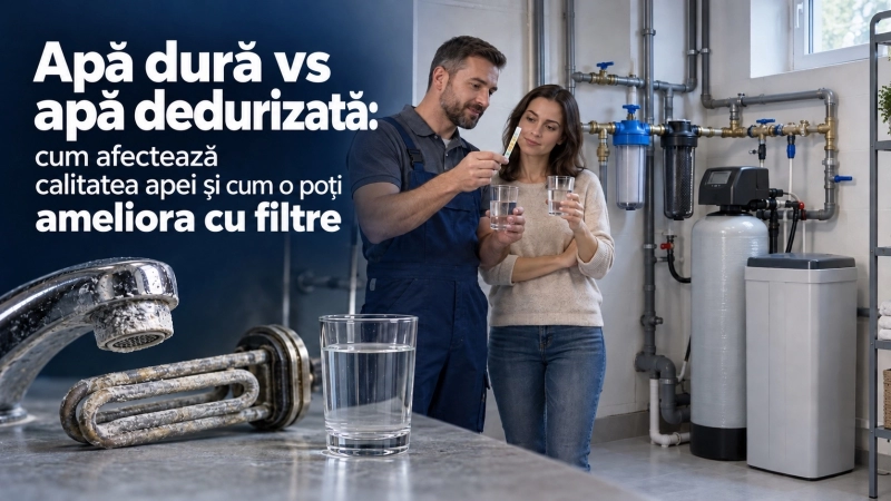 Apa dura: efecte, masurare, dedurizare si solutii anticalcar