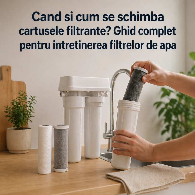 Cand si cum se schimba cartusele filtrante? Ghid complet pentru intretinerea filtrelor de apa