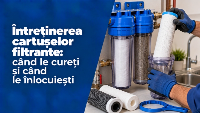 Intretinerea cartuselor filtrante: cand le cureti si cand le inlocuiesti